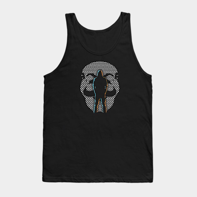 Mr.Robot Silhouette Tank Top by andrewcreative